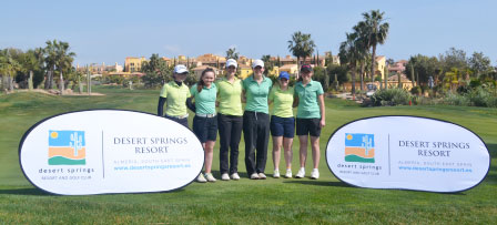 Las jugadoras de la ILGU, de izquierda a derecha: Jessica Ross, Valerie Casey, Paula Grant, Ciara Casey, Mairead Martin & Annabel Wilson