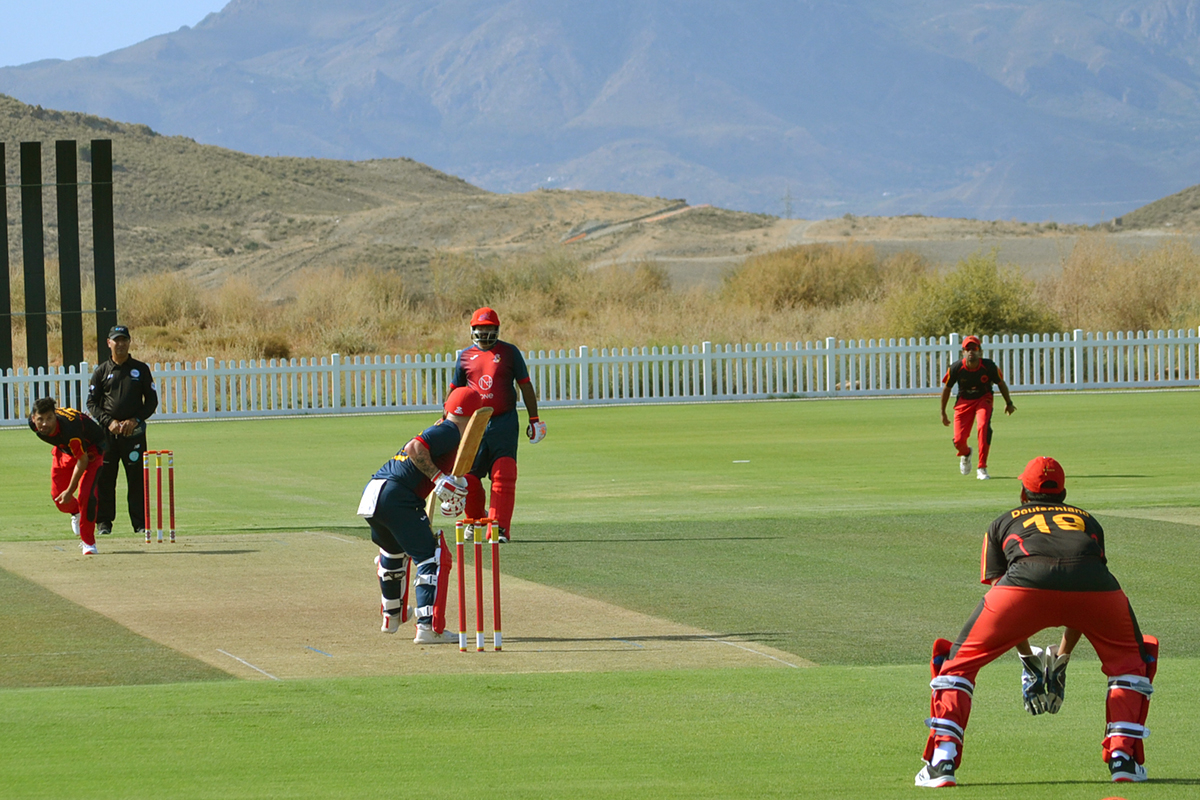 Ireland national Cricket team at the Desert Springs Cricket Ground
