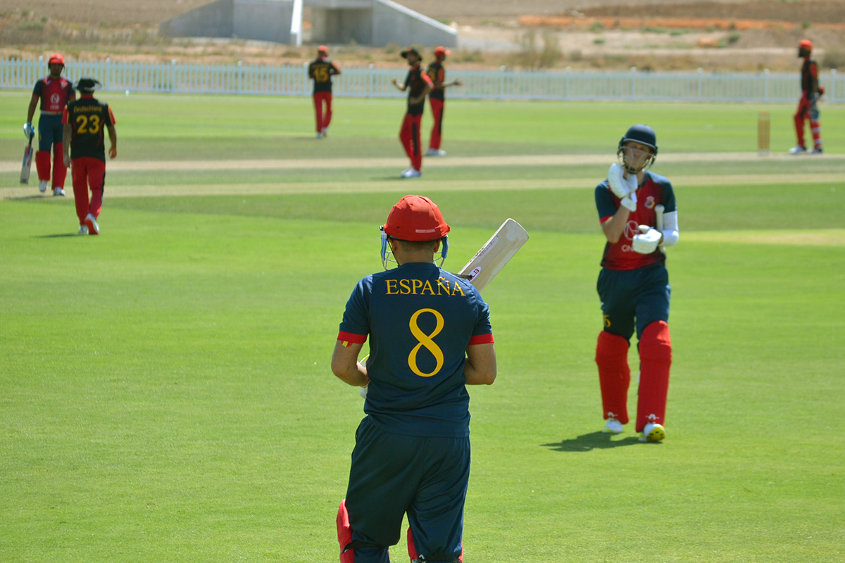 Ireland national Cricket team at the Desert Springs Cricket Ground