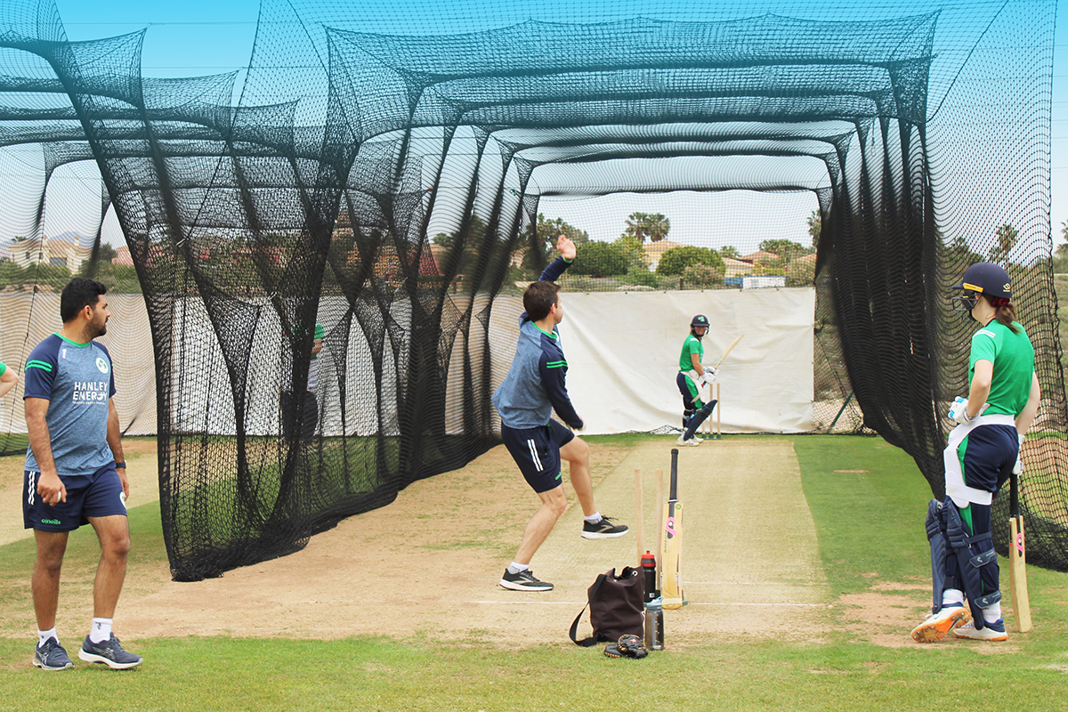 Cricket Ireland Women train in the Cricket Academy Nets