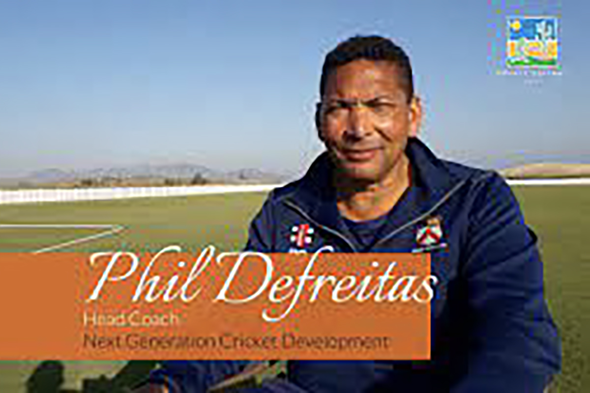 Phil Defreitas, Head Coach Next Generation Cricket Development