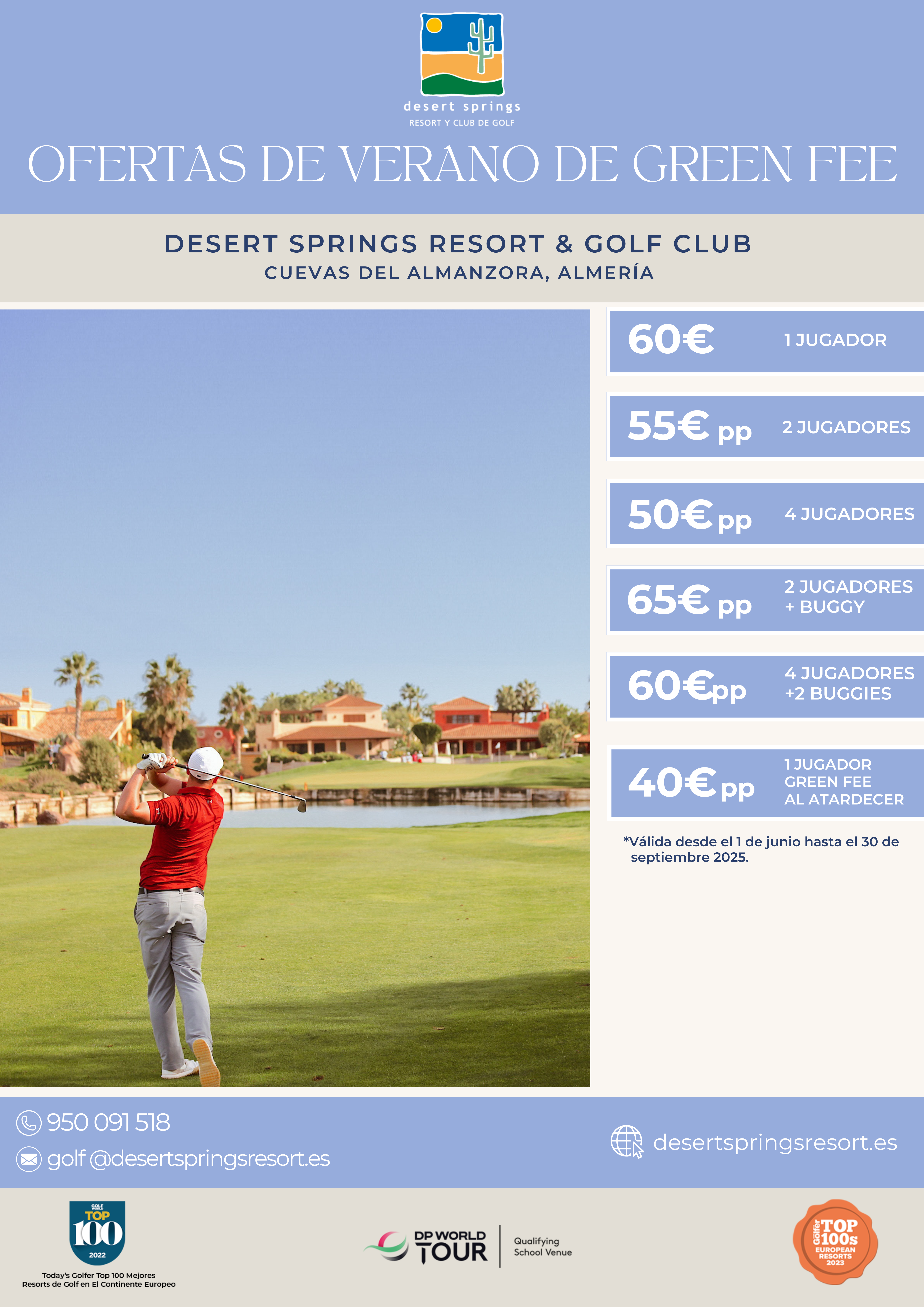 Desert springs ofertas de green fee 2025
