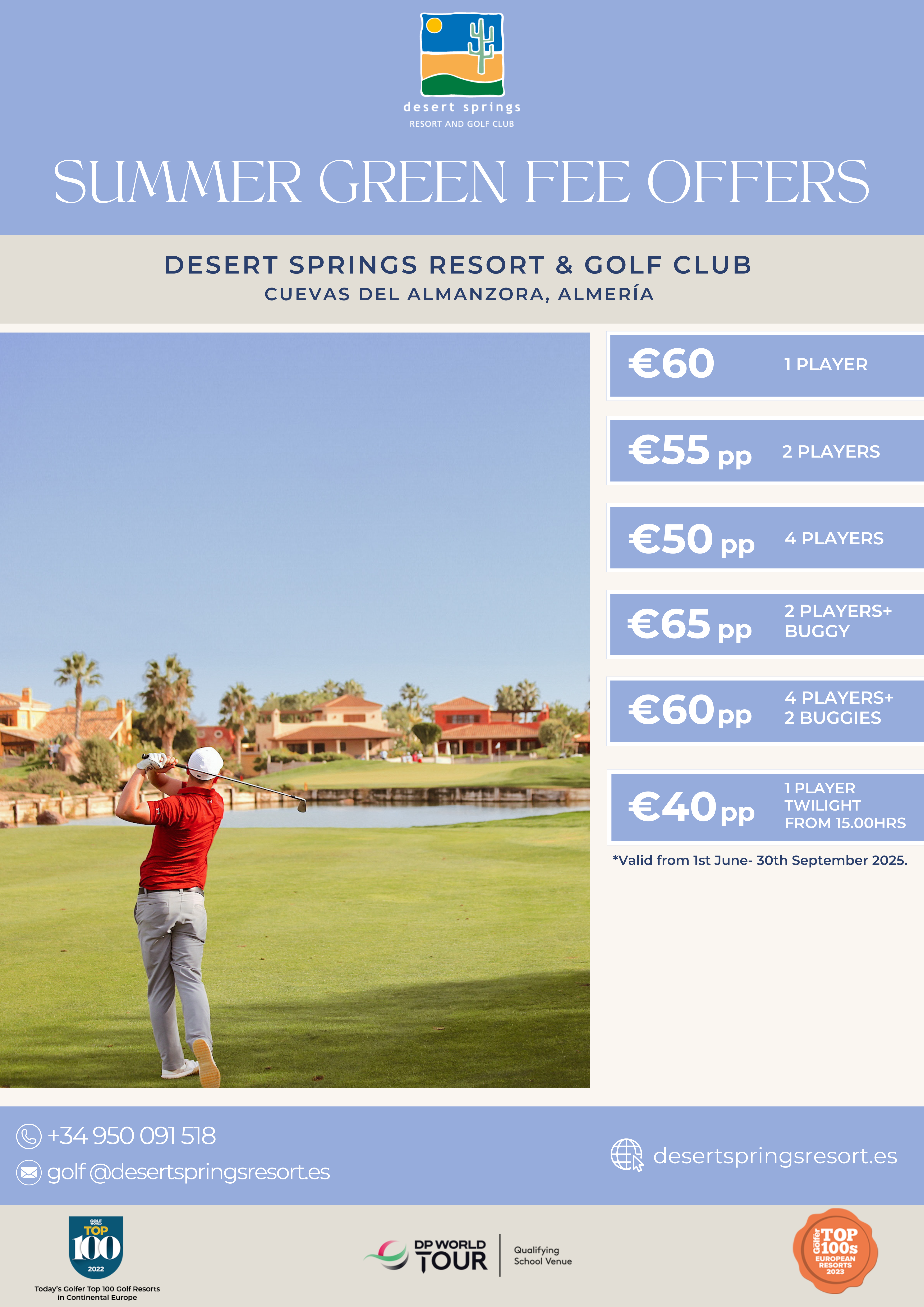 Desert Springs Green Fee Offer 2025
